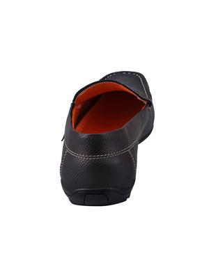 brown leatherette slip on loafer - 13817003 - Standard Image - 3