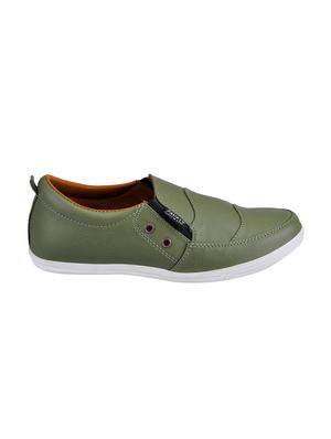 green leatherette casual slip on - 13818029 - Standard Image - 2