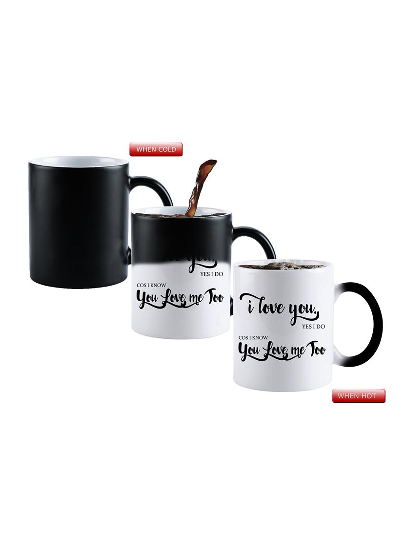 Snoby Magic Mug Black Ceramic Colour Changing Coffee Mug - 13819953 - Zoom Image - 1
