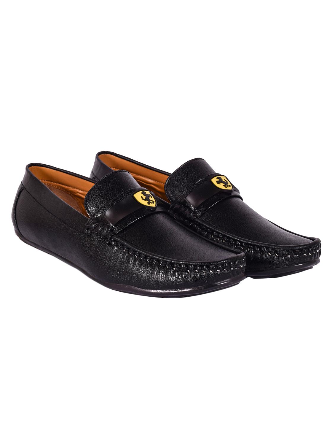 black leatherette slip on loafer - 13822410 - Zoom Image - 2