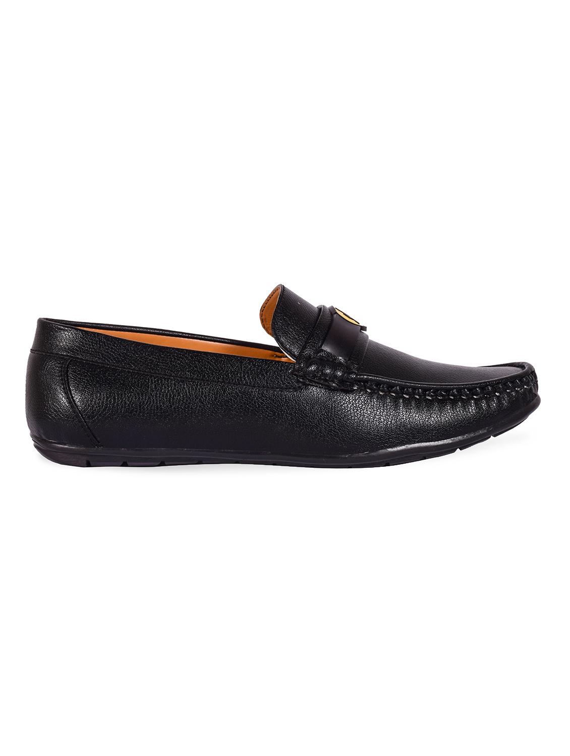 black leatherette slip on loafer - 13822410 - Zoom Image - 3