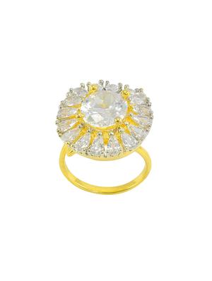 gold brass hand ring - 13830108 - Standard Image - 2