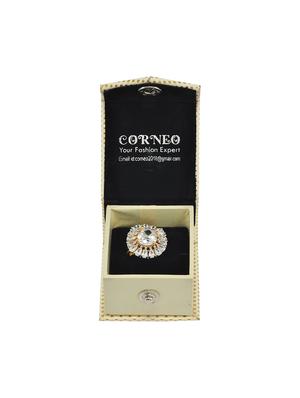 gold brass hand ring - 13830108 - Standard Image - 4