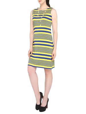yellow cotton sheath dress - 13831612 - Standard Image - 2