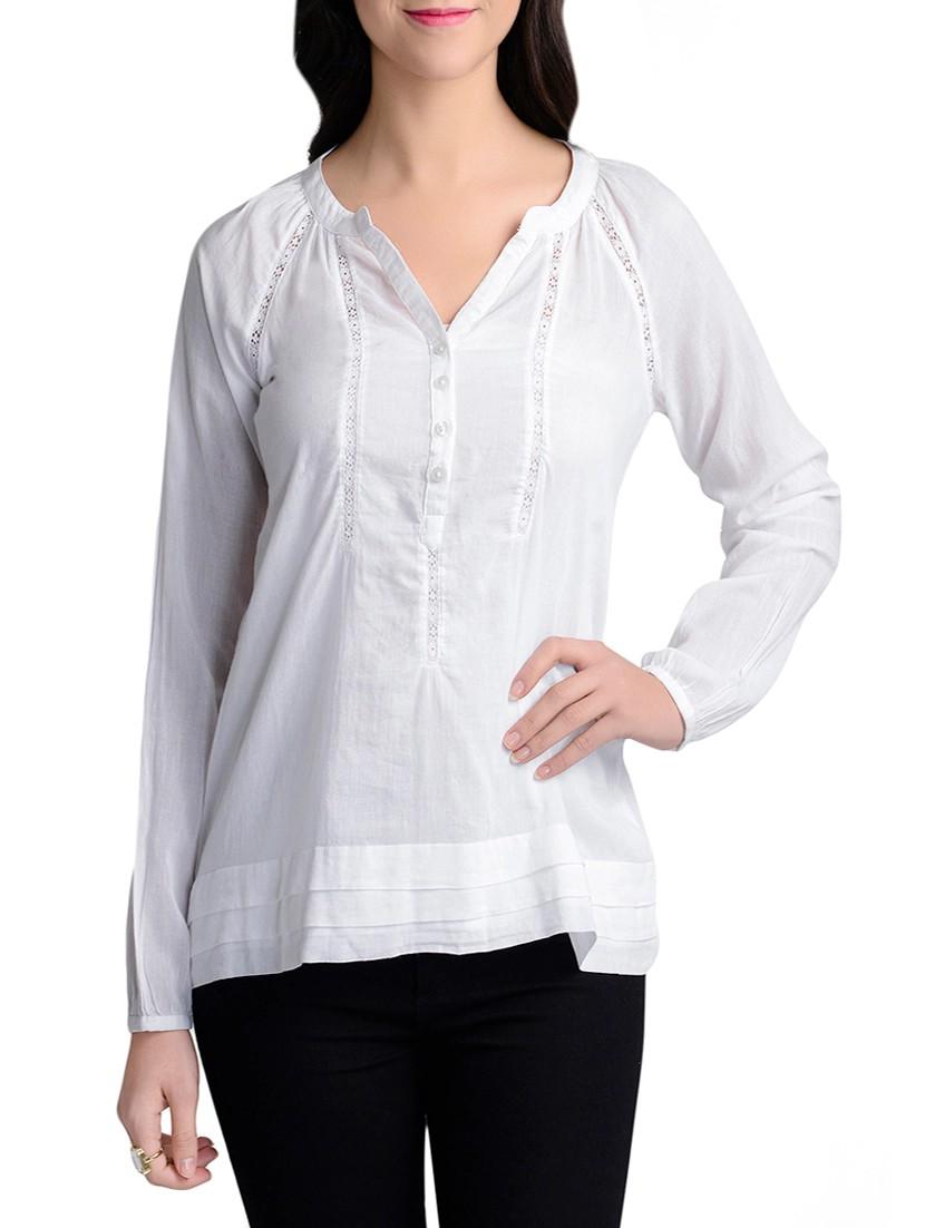 white regular top - 13833532 - Zoom Image - 1