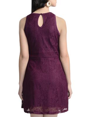 purple skater dress - 13833777 - Standard Image - 4