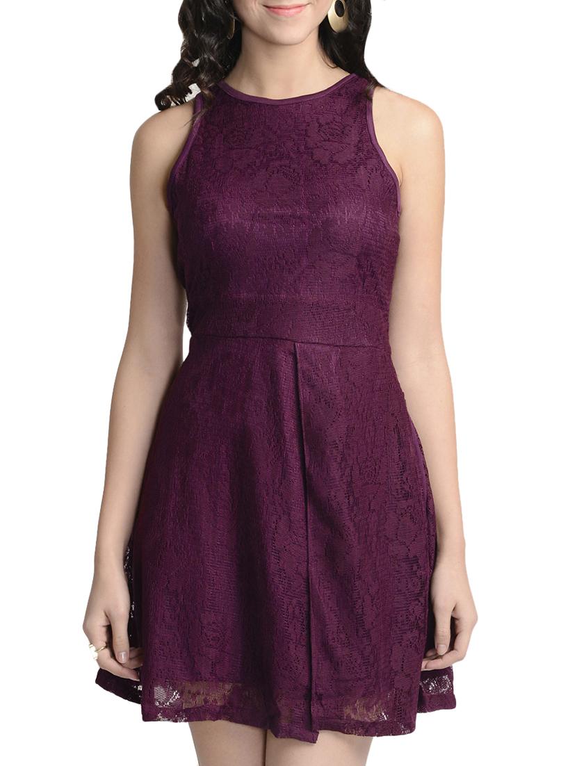 purple skater dress - 13833777 - Zoom Image - 2