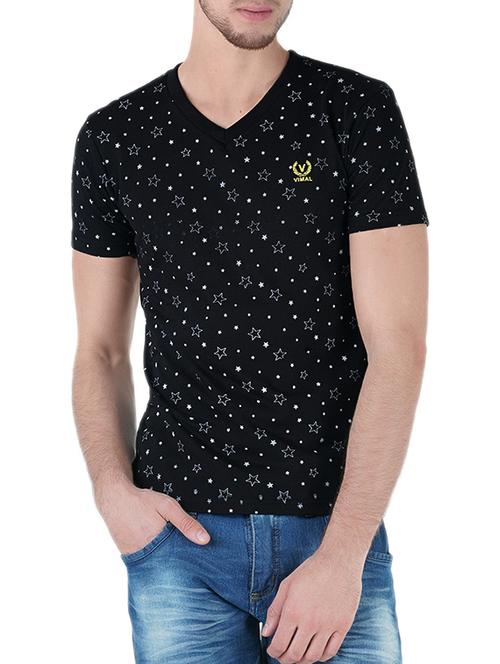 black cotton t-shirt - 13834116 - Standard Image - 1