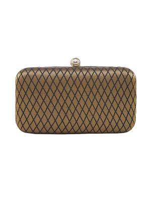 black silk structured clutch - 13835135 - Standard Image - 2