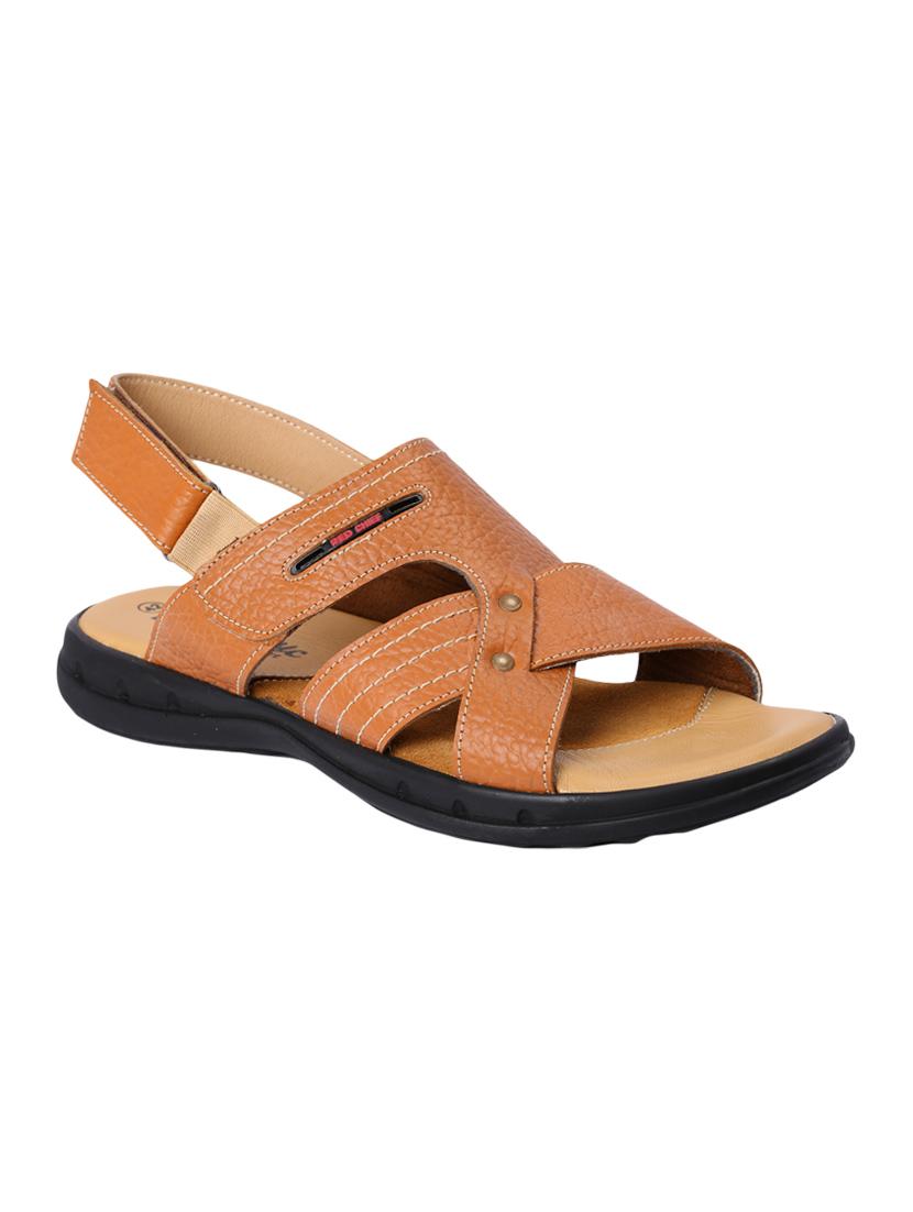 tan leather back strap sandal - 13837126 - Zoom Image - 1