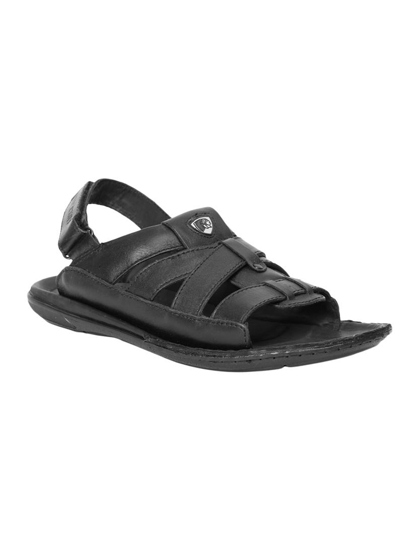 black leather back strap sandal - 13837127 - Zoom Image - 1