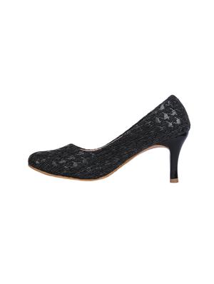 black leatherette slip on pumps - 13837142 - Standard Image - 2