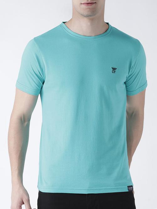 blue cotton t-shirt - 13838514 - Very Small Image - 1