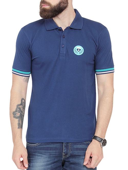 blue cotton t-shirt - 13839166 - Very Small Image - 1
