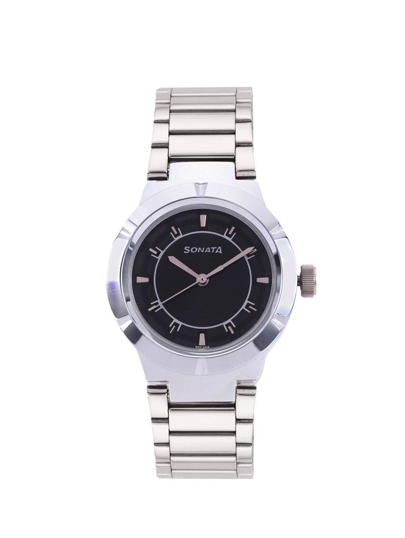 SONATA Black Dial Analog Watch For Women - 8138SM01 - 13844416 - Zoom Image - 1