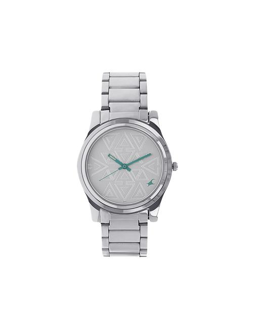 fastrack white dial analog watch for women - 6046sm01 - 13844443 - Very Small Image - 1