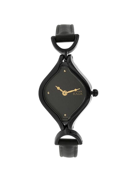 titan black dial analog watch for women - 2531nl01 - 13844460 - Zoom Image - 1