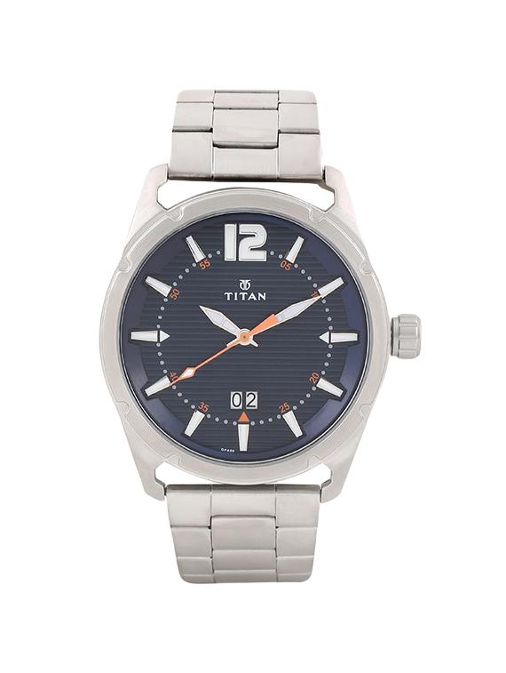 titan blue dial analog watch for men - 1699sm01 - 13844591 - Zoom Image - 1