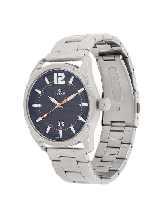 titan blue dial analog watch for men - 1699sm01 - 13844591 - Zoom Image - 2