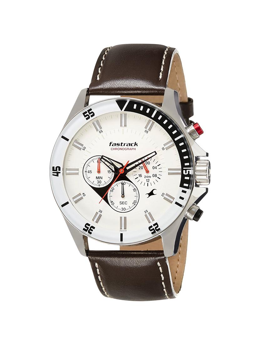 fastrack white dial chronograph watch for men - 3072sl01 - 13844621 - Zoom Image - 1