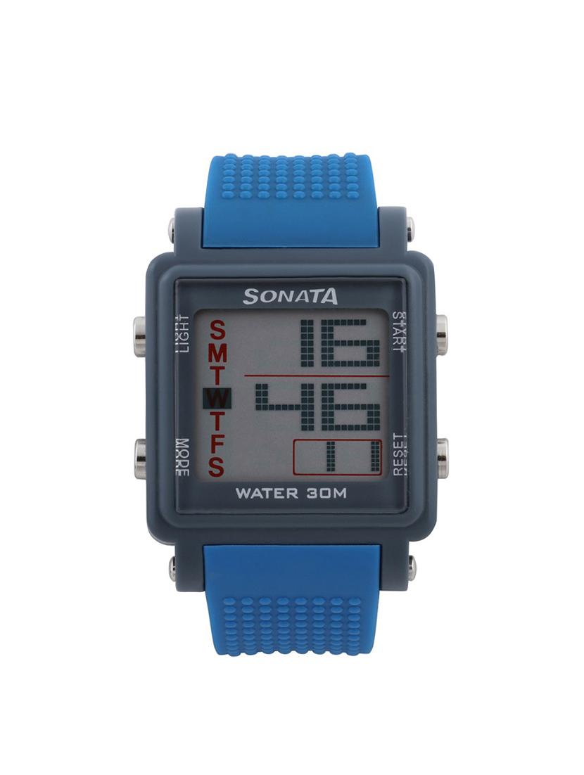 sonata grey dial digital watch for men - 77043pp04 - 13844654 - Zoom Image - 1