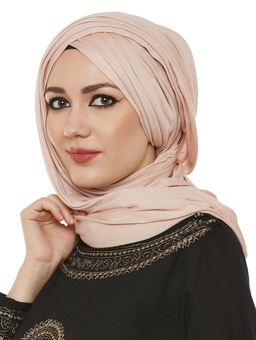 momin libas beige jersey scarf - 13847552 - Zoom Image - 2