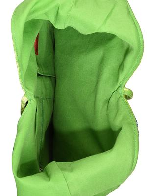 green canvas hobo handbag - 13849406 - Standard Image - 3