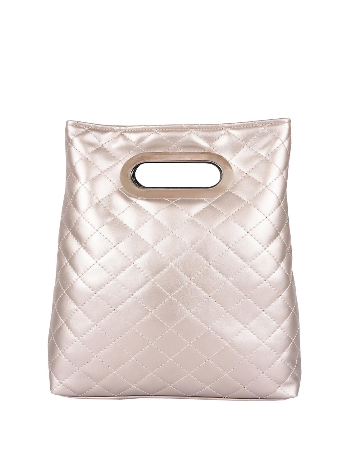 metallic leatherette regular handbag - 13849411 - Zoom Image - 2