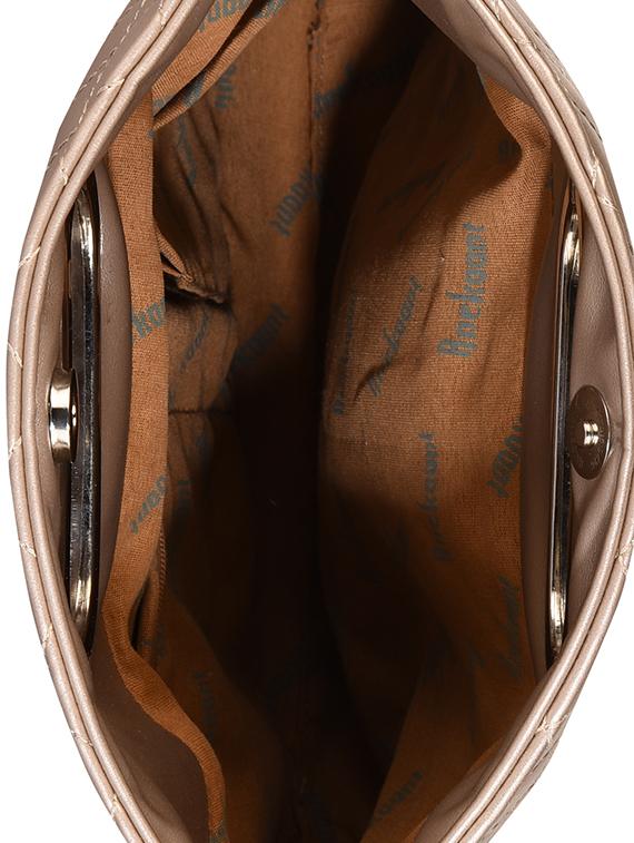 metallic leatherette regular handbag - 13849411 - Zoom Image - 3