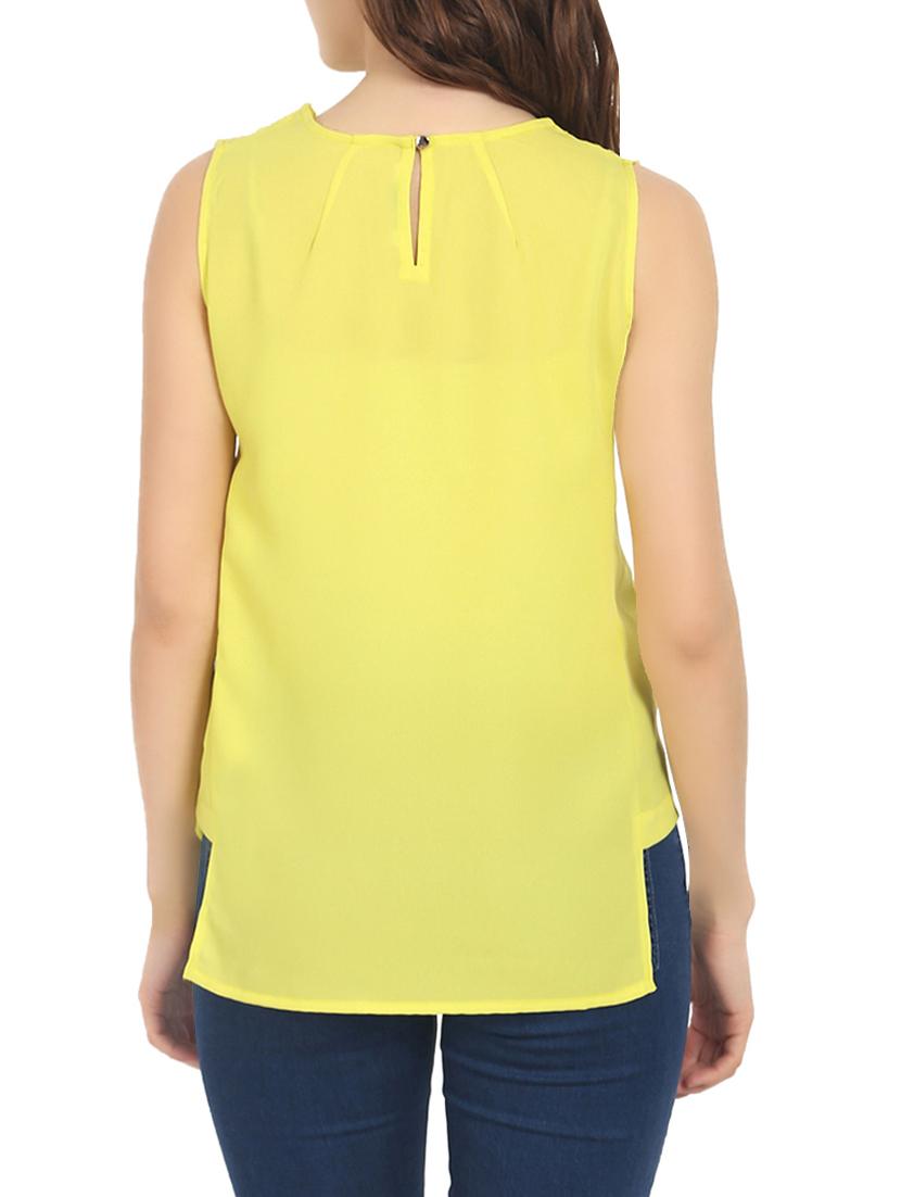 yellow lace straight top - 13853786 - Zoom Image - 3