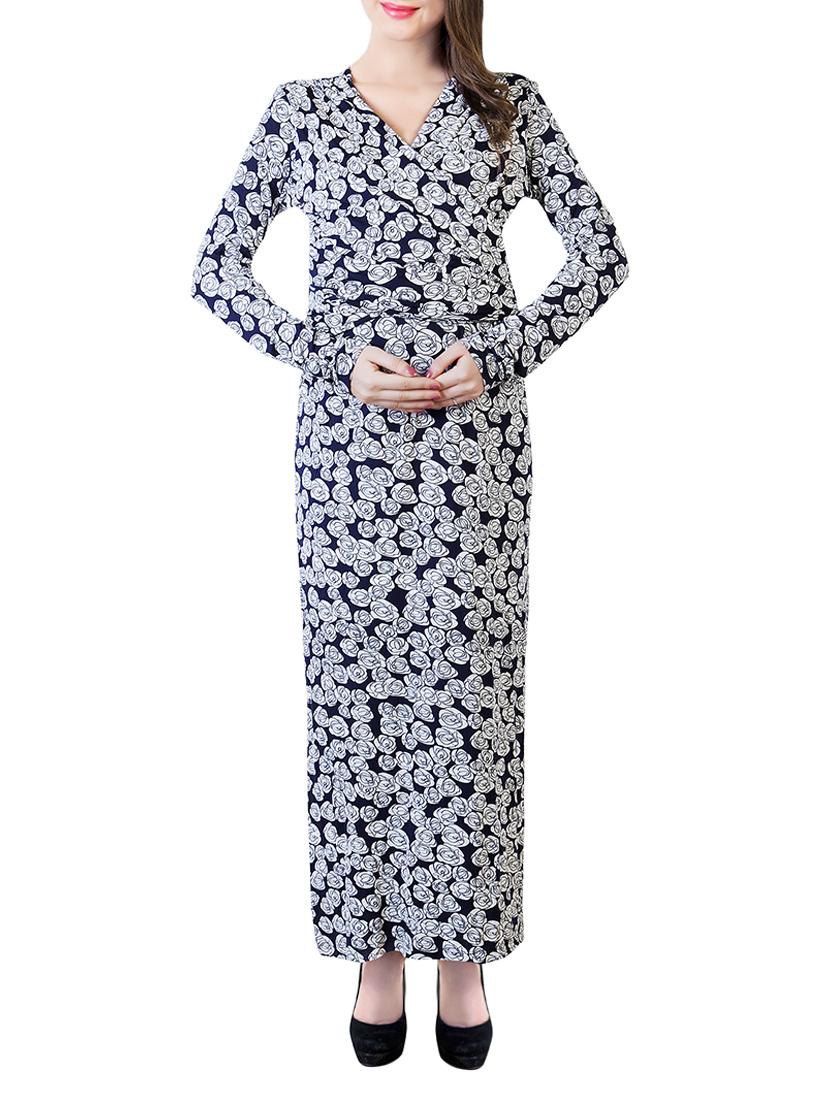 navy blue viscose maternity wear - 13853834 - Zoom Image - 1
