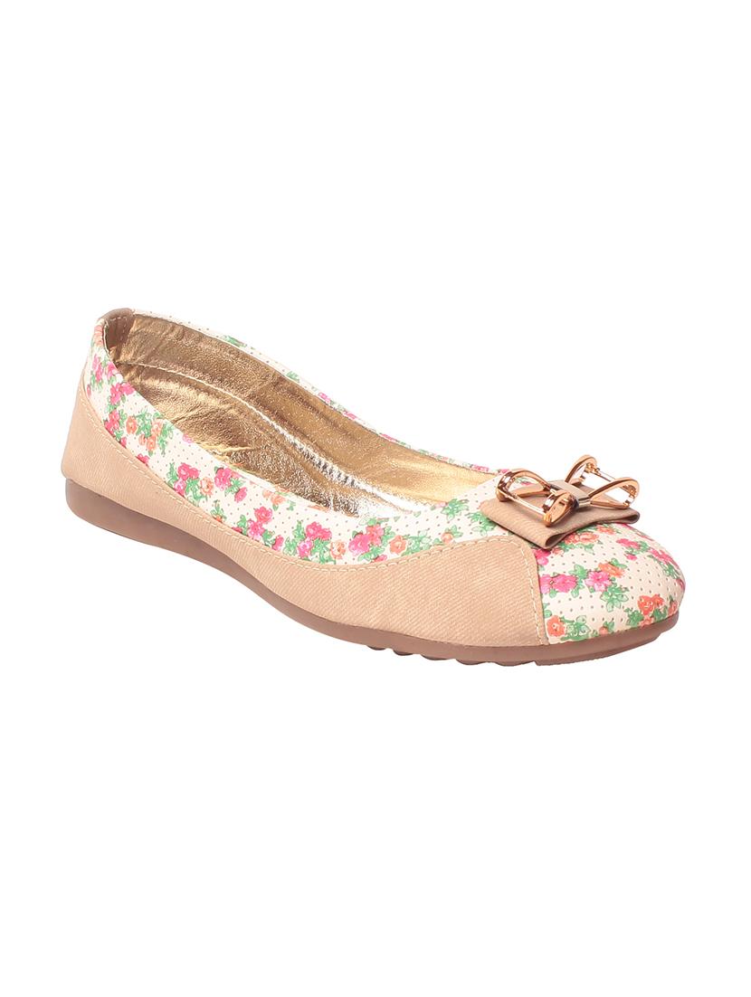 pink faux leather slip on ballerina - 13855154 - Zoom Image - 1