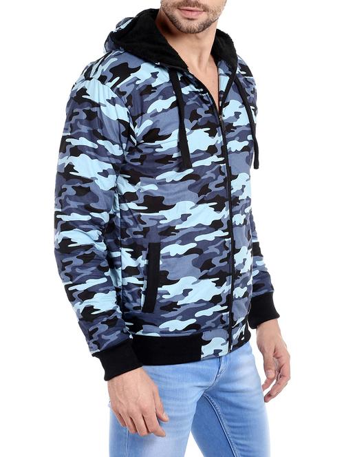 light blue cotton casual jacket - 13855335 - Standard Image - 1