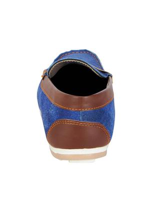 blue suede slip on loafers - 13855969 - Standard Image - 3