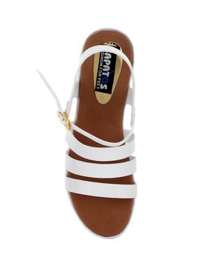 white patent leather ankle strap sandals - 13868075 - Standard Image - 4