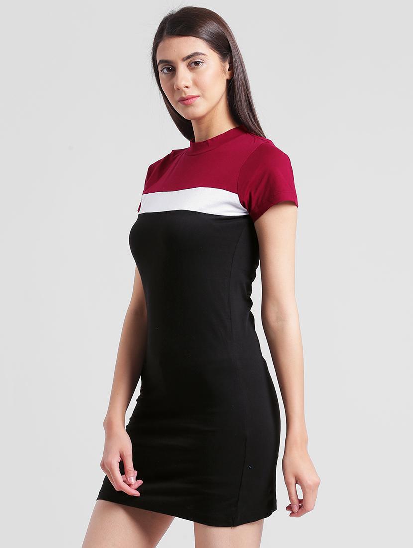 color block bodycon dress - 13869008 - Zoom Image - 2