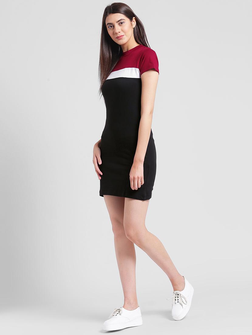 color block bodycon dress - 13869008 - Zoom Image - 4