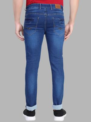 blue denim heavy washed jeans - 13877711 - Standard Image - 3