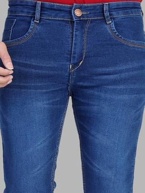 blue denim heavy washed jeans - 13877711 - Standard Image - 5