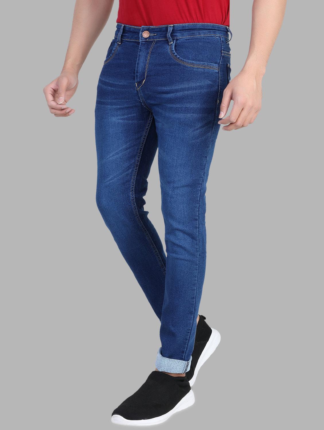 blue denim heavy washed jeans - 13877711 - Zoom Image - 2