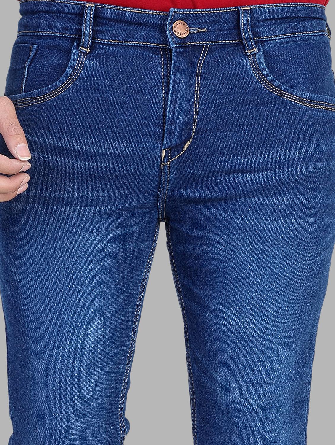 blue denim heavy washed jeans - 13877711 - Zoom Image - 5