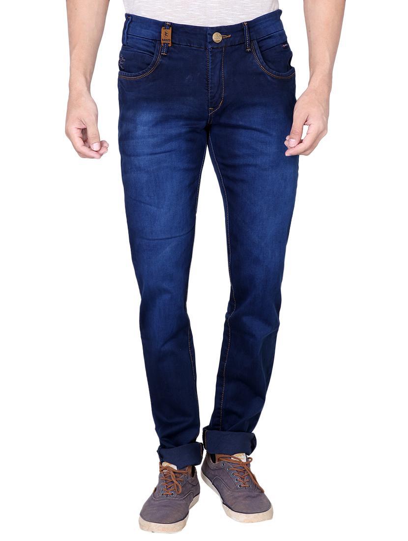 blue denim heavy washed jeans - 13877722 - Zoom Image - 1