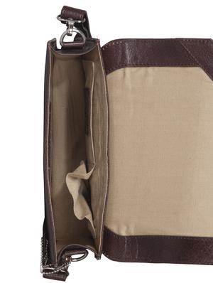 brown leather regular sling bag - 13882908 - Standard Image - 3