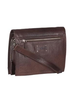 brown leather regular sling bag - 13882908 - Standard Image - 4