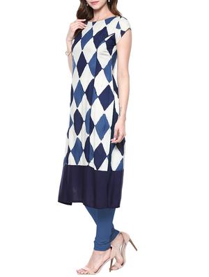 printed straight kurta - 13885108 - Standard Image - 2