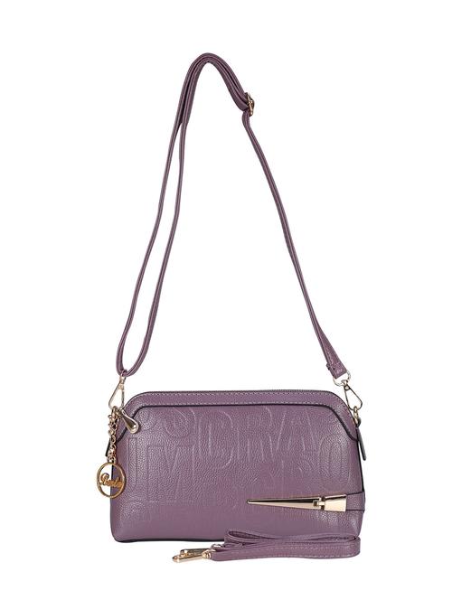 purple leatherette  regular sling bag - 13885924 -  Standard Image - 0