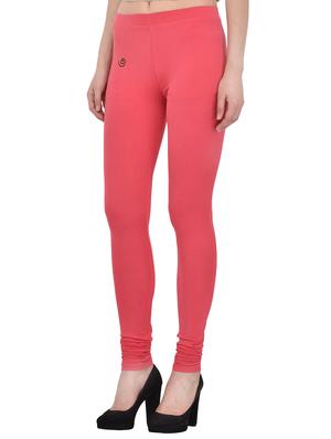 pink cotton lycra legging - 13891090 - Standard Image - 2