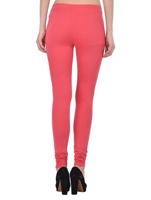 pink cotton lycra legging - 13891090 - Standard Image - 3