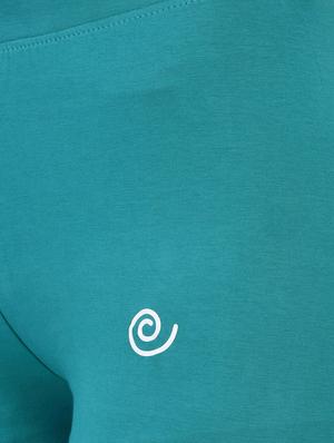 green cotton lycra leggings - 13891092 - Standard Image - 4