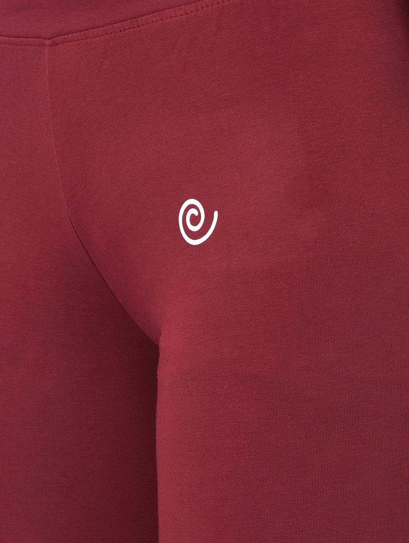 maroon cotton lycra legging - 13891097 - Zoom Image - 4